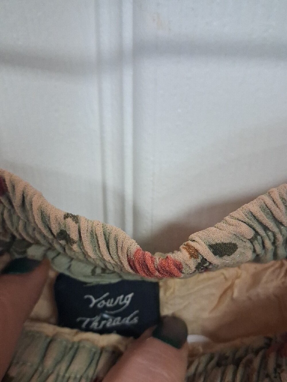 Patchwork Wide-Leg Boho Pants - Multicolor - Picture 2 of 5